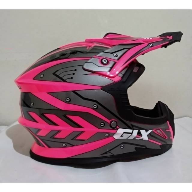 HELM GIX CROSS FULLFAVE ARMOUR PINK FLUO