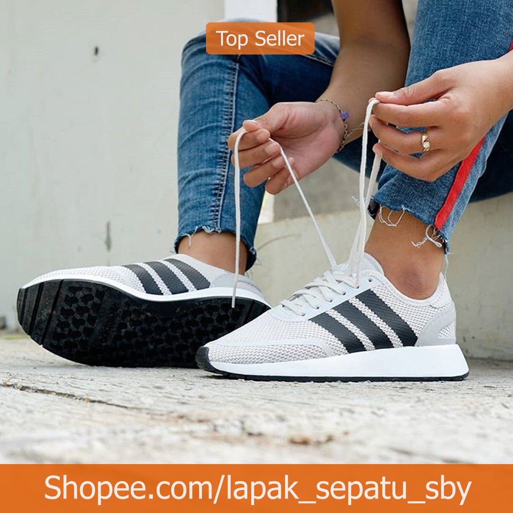 Sepatu Snekers Running Adidas N-5923 Original Grey Black
