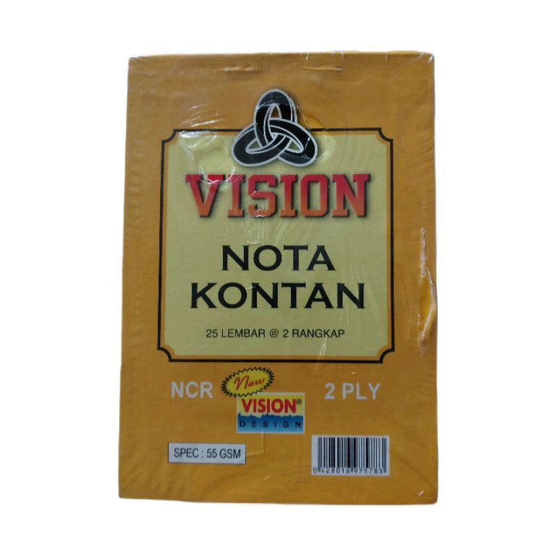 

NOTA KONTAN NCR 2PLY VISION 1PAK=10PCS