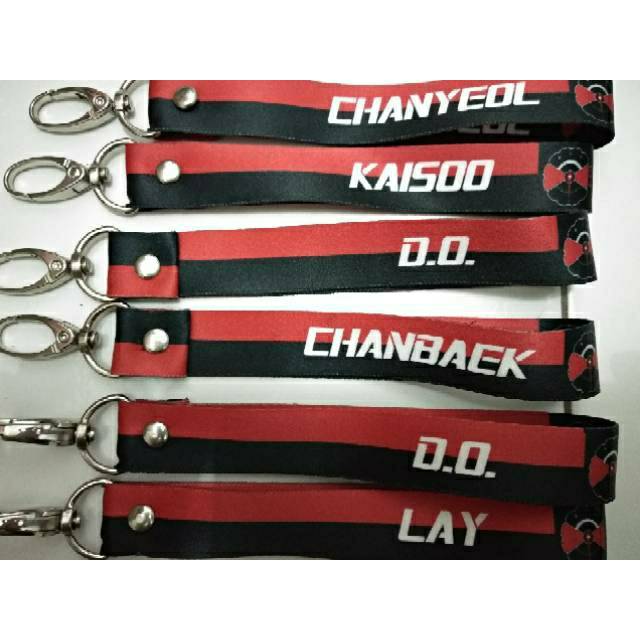 Custom Lanyard EXO / Gantungan Lanyard / Aksesoris Tali Handphone