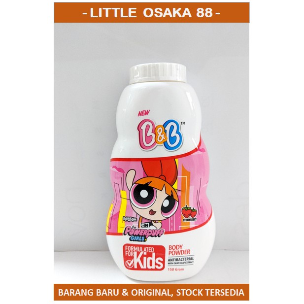 B&amp;B Kids Bedak Body Powder 150 gr Kuning Merah Hijau