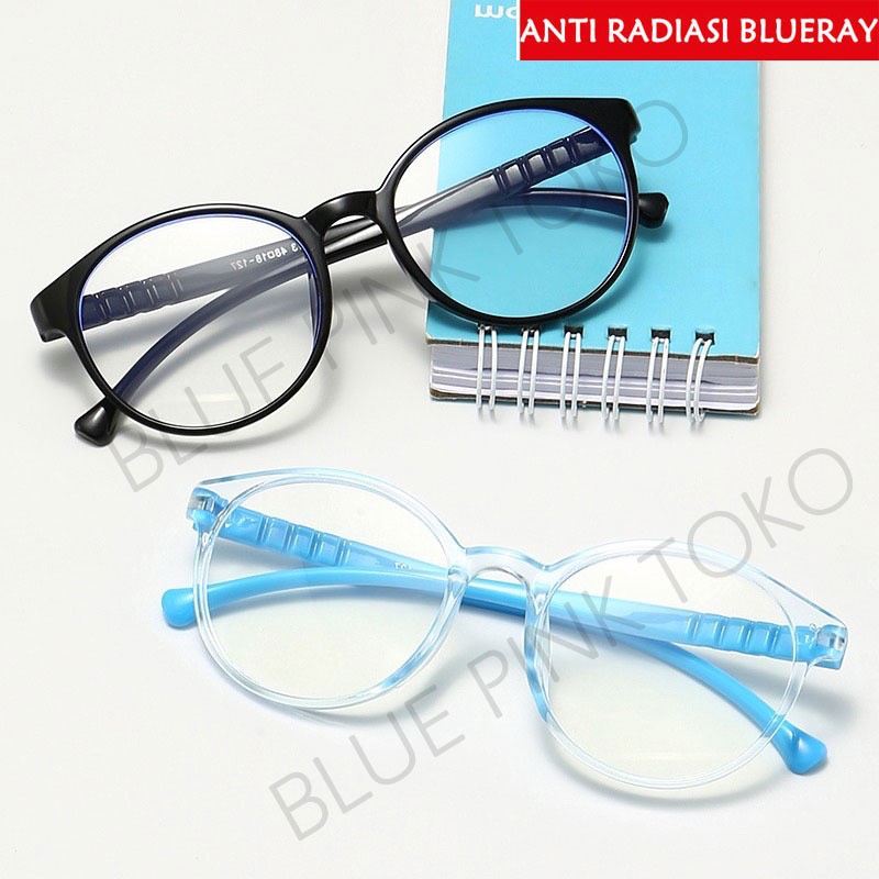 Mushto Kacamata Anak Antiradiasi Blueray Bahan TR90 Lentur 1004 5366