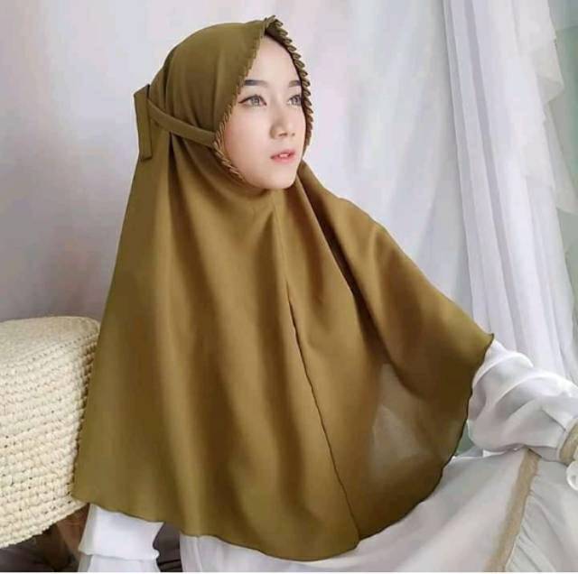 BERGO TALI SARAH - HIJAB INSTANT DENGAN TALI DAN VARIASI LIPIT MENGELILINGI WAJAH