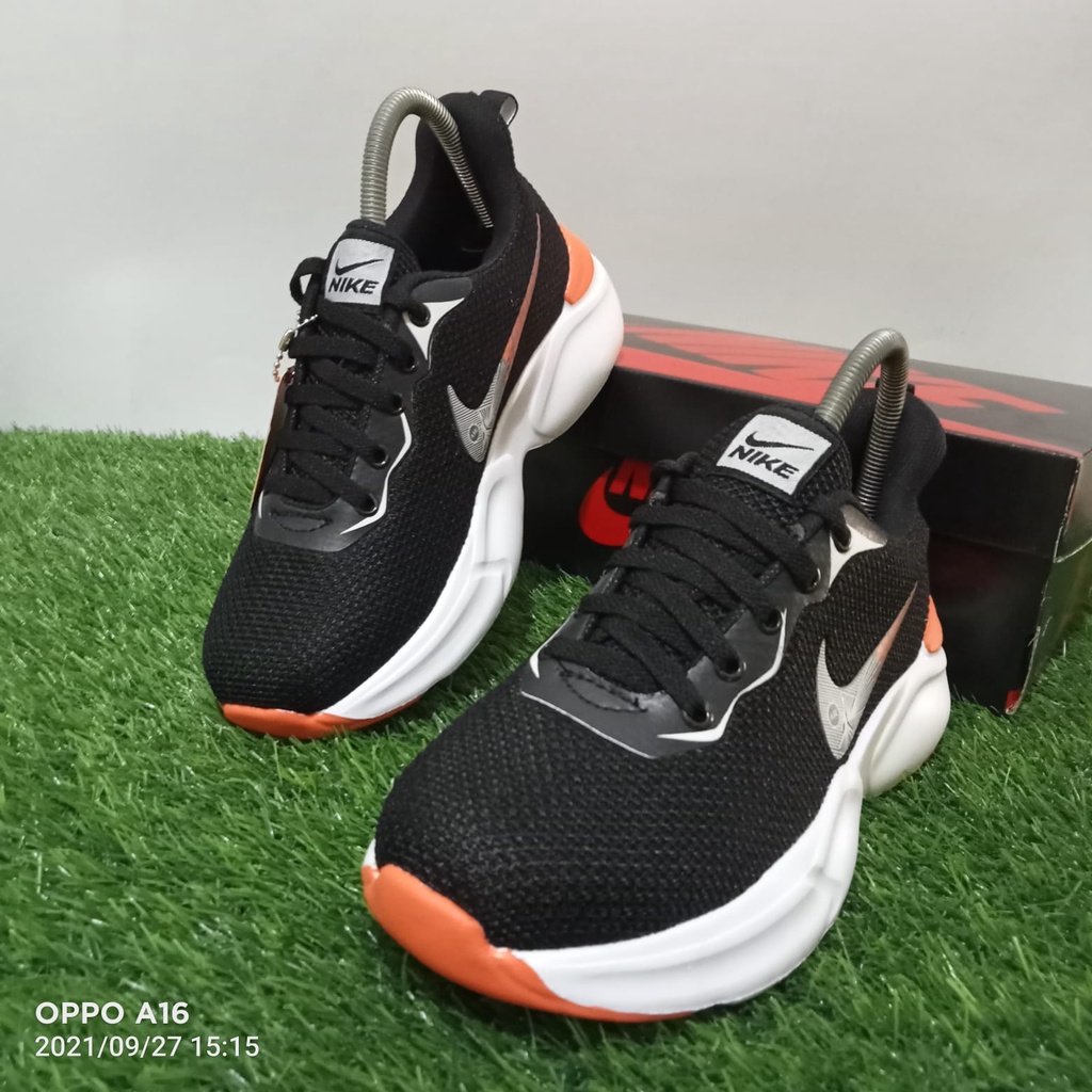 sepatu Nike_77 jordan premium model terbaru warna hitam oren/sneakers sport pria terbaru/sepatu lari pria-wanita-sepatu sekolah-sepatu running-sneakers olahraga gaya kekinian