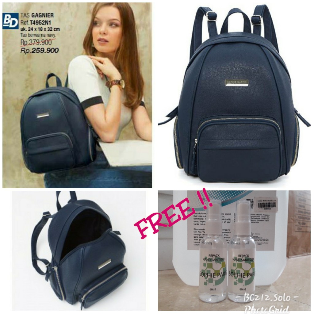 SOPHIE MARTIN PARIS GAGNIER BAG FREE 2 BOTOL HAND SENITEZER SOPHIE PARIS FREE SENITEZER