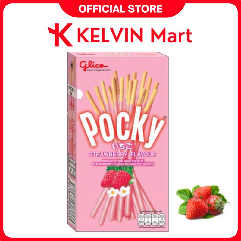 

Glico Pocky Strawberry Stick Biscuit box 45 g | KELVIN Mart