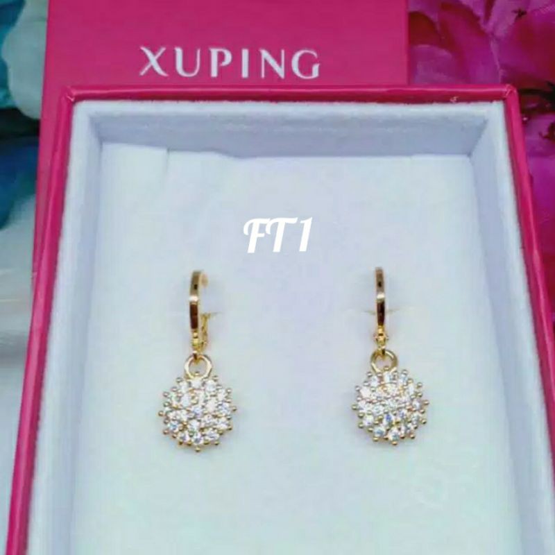 Anting xuping lapis mas permata zircon AX-28