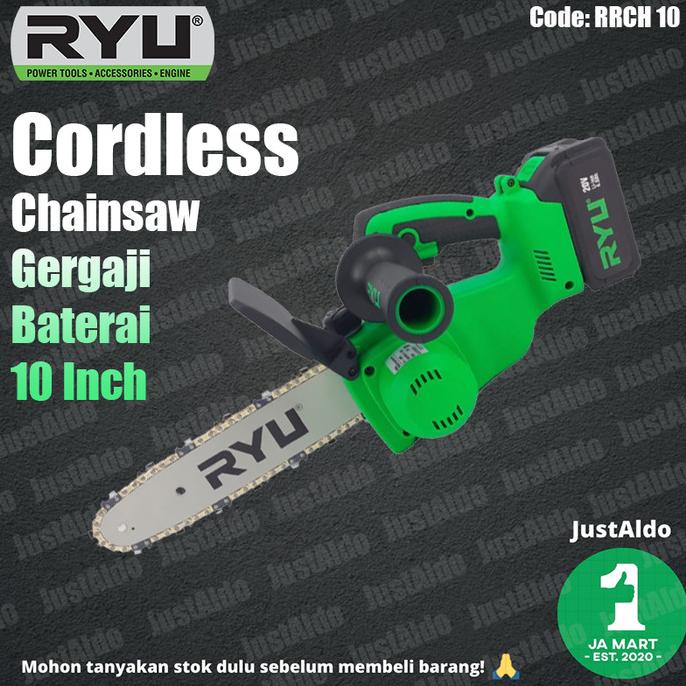 Gergaji Baterai 10" Cordless Chainsaw RCCH 10 Ryu