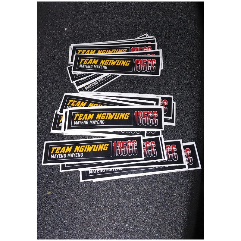 STICKER STIKER JOK TEAM NGIWUNG 135CC TN135 RX SERIES RX KING RXS RXK YT