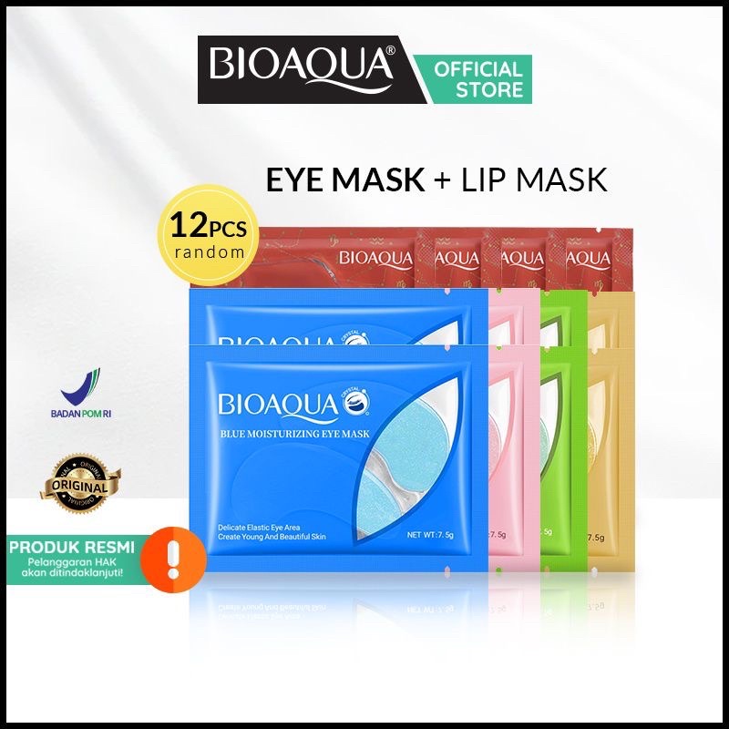 Bisa COD - BIOAQUA Moisturizing Eye Mask - Masker Mata