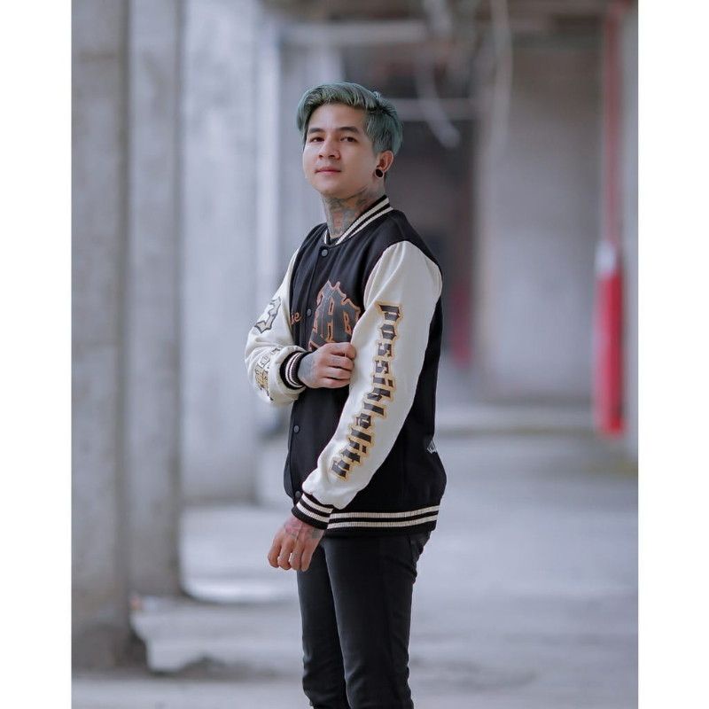 ATMOST-Jaket Pria Varsity Vintage Baseball