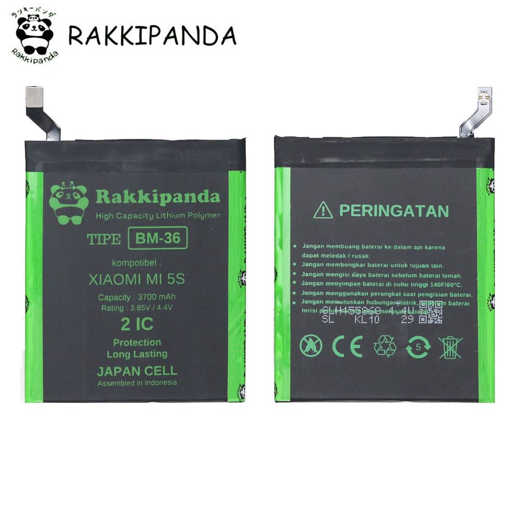 (R/K)- RakkiPanda - BM36 BM 36 Mi 5s Batre Batrai Baterai