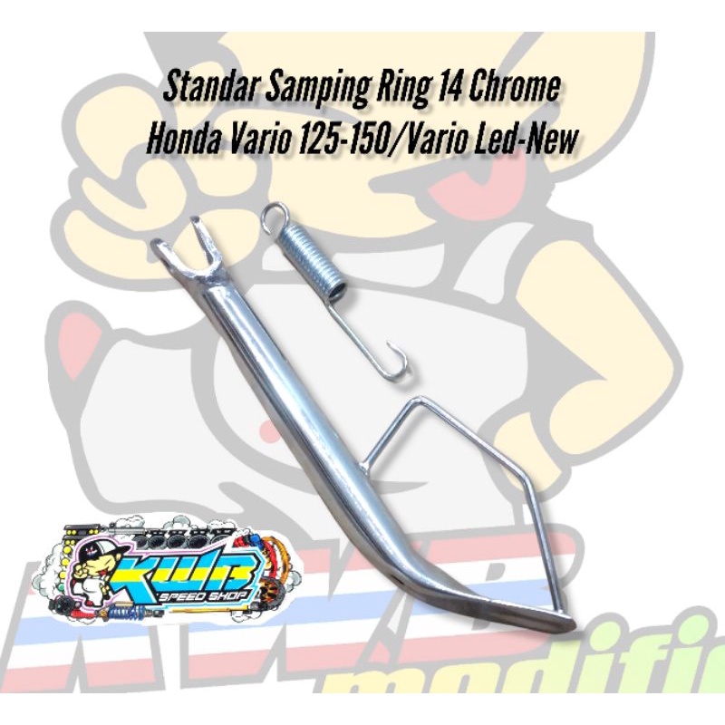 Standar tengah standar 2 Ring 14 jagrak tengah jagang tengah honda vario 125/150 R14 crom chrome