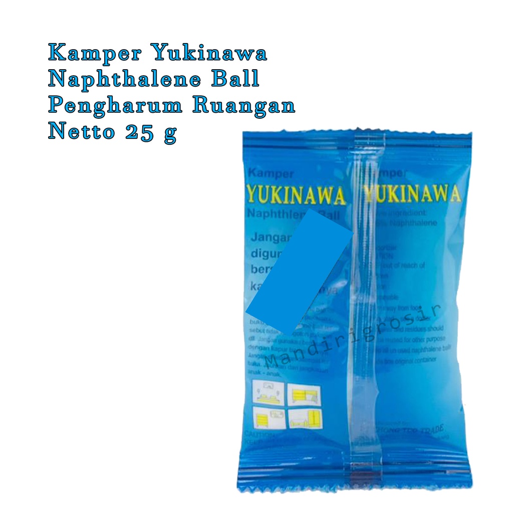 Kamper * Kamper Yukinawa *   Naphthalene Ball * Pengharum ruangan * 25g