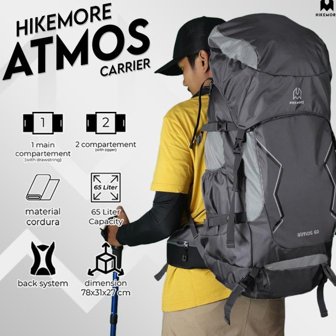 Tas Gunung Carrier Backpack Camping Hikemore Atmos Original
