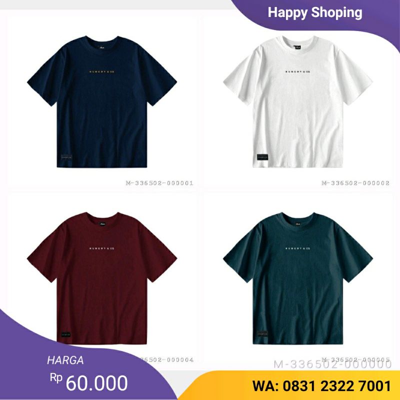 ATASAN PRIA KAOS HUNGRY & CO COTTON VDIS-336