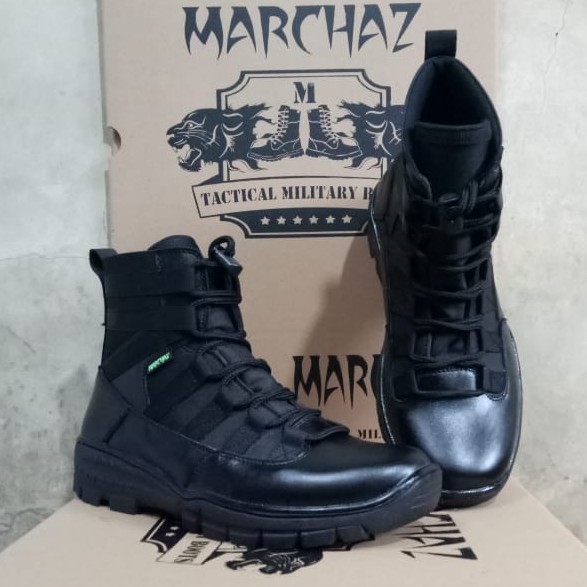 SEPATU PDL NINJA KULIT ASLI SEPATU PDL MERK MARCHAZ SEPATU PDL TNI POLRI SECURITY SATPAM SALPOL PP