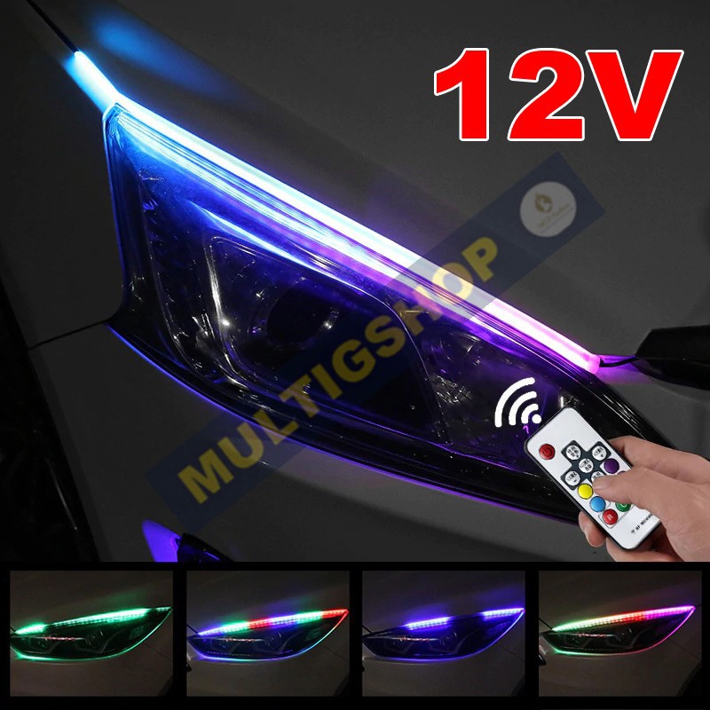 1Set LED Alis 12v RGB + Remote 60cm IP65 Waterproof