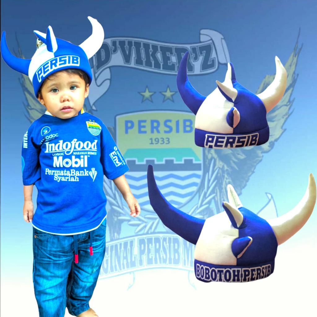 topi viking anak dan dewasa persib  viking terbaru