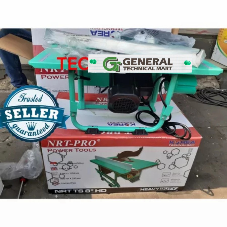 NRT-PRO TS-8 Table Saw Circular Saw 8 Inch Meja Gergaji Kayu
