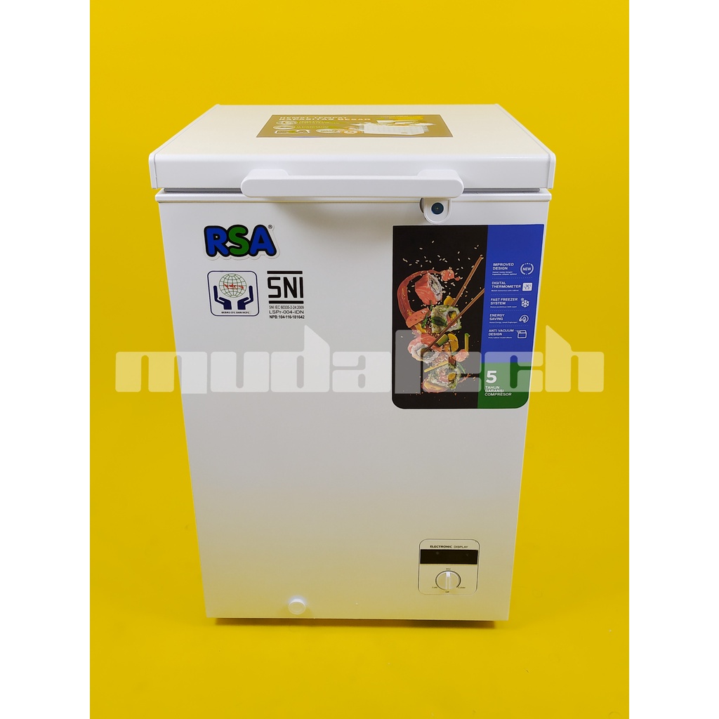 Chest Freezer RSA CF-110 Freezer Box CF110 Original Garansi Resmi