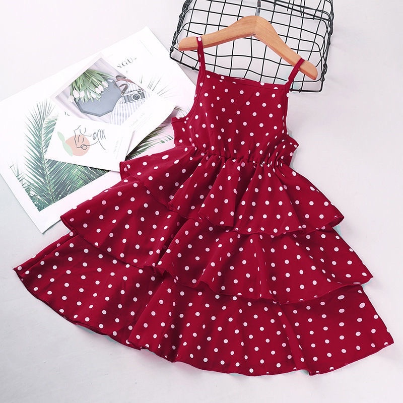 FILOBEE DRESS ANAK PEREMPUAN/DRESS DAN ROMPI DENIM/DRESS POLKADOT