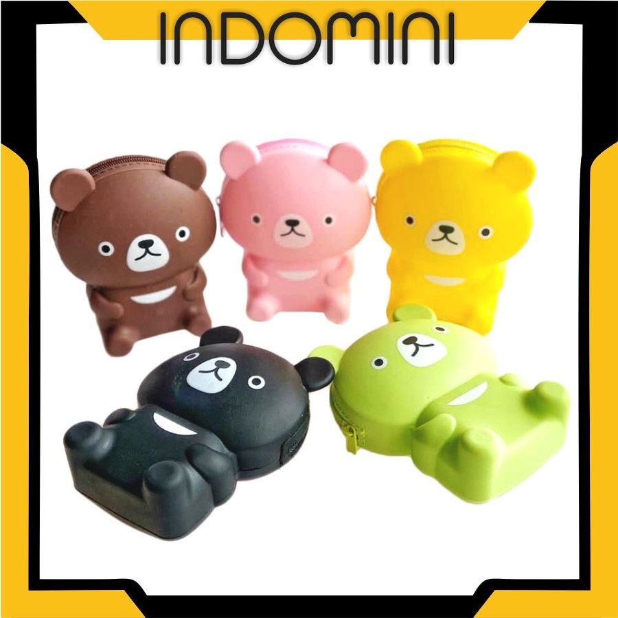 INDOMINI D034 Dompet Koin Mini Karakter Dompet Silikon Dompet Silicon Coin Import