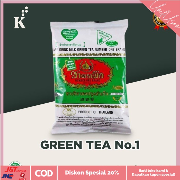 

⭐COD⭐ Green Tea Number One Brand ASLI Import Thailand Murah Terbaik 200gr