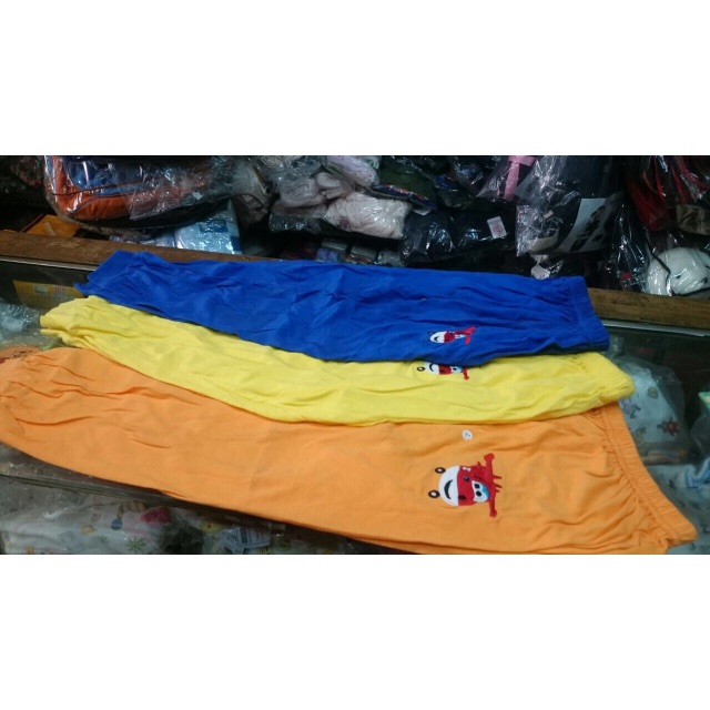 3pcs Celana panjang tidur anak 3-9 thn unisex