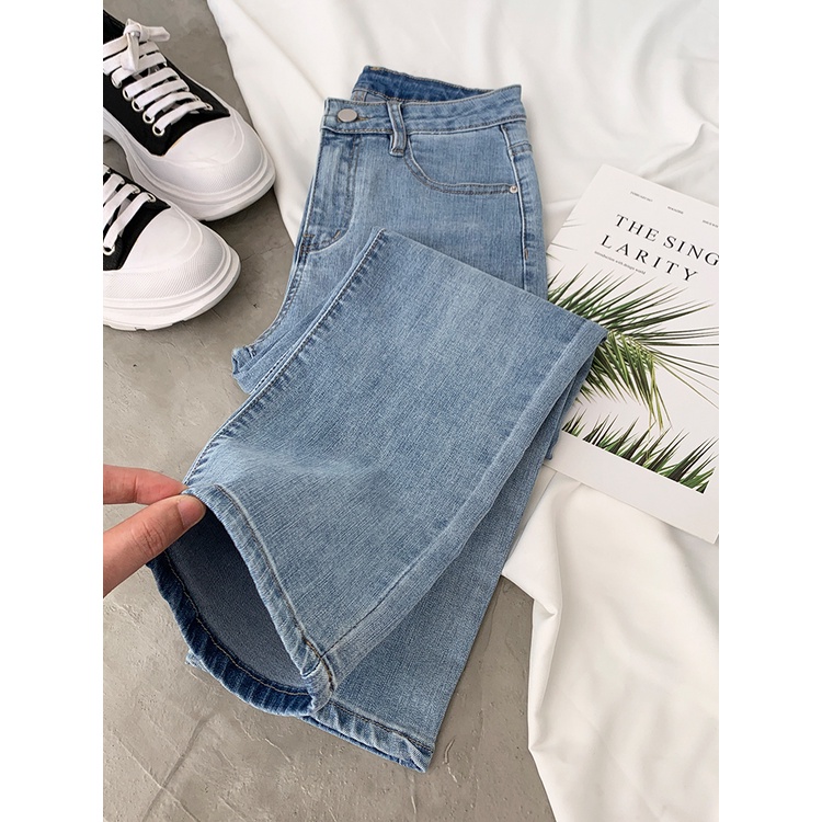 korean style highwaist seksi melar celana jeans panjang wanita Import (realpict)