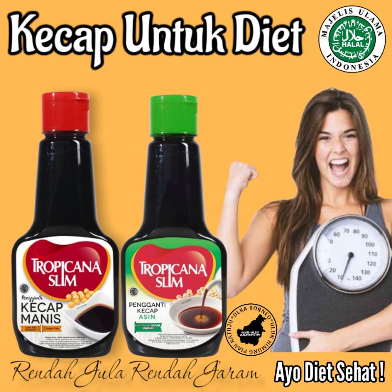 

Kecap Tropicana Slim Manis Asin Untuk Diet Hipertensi Diabetes Kolestrol