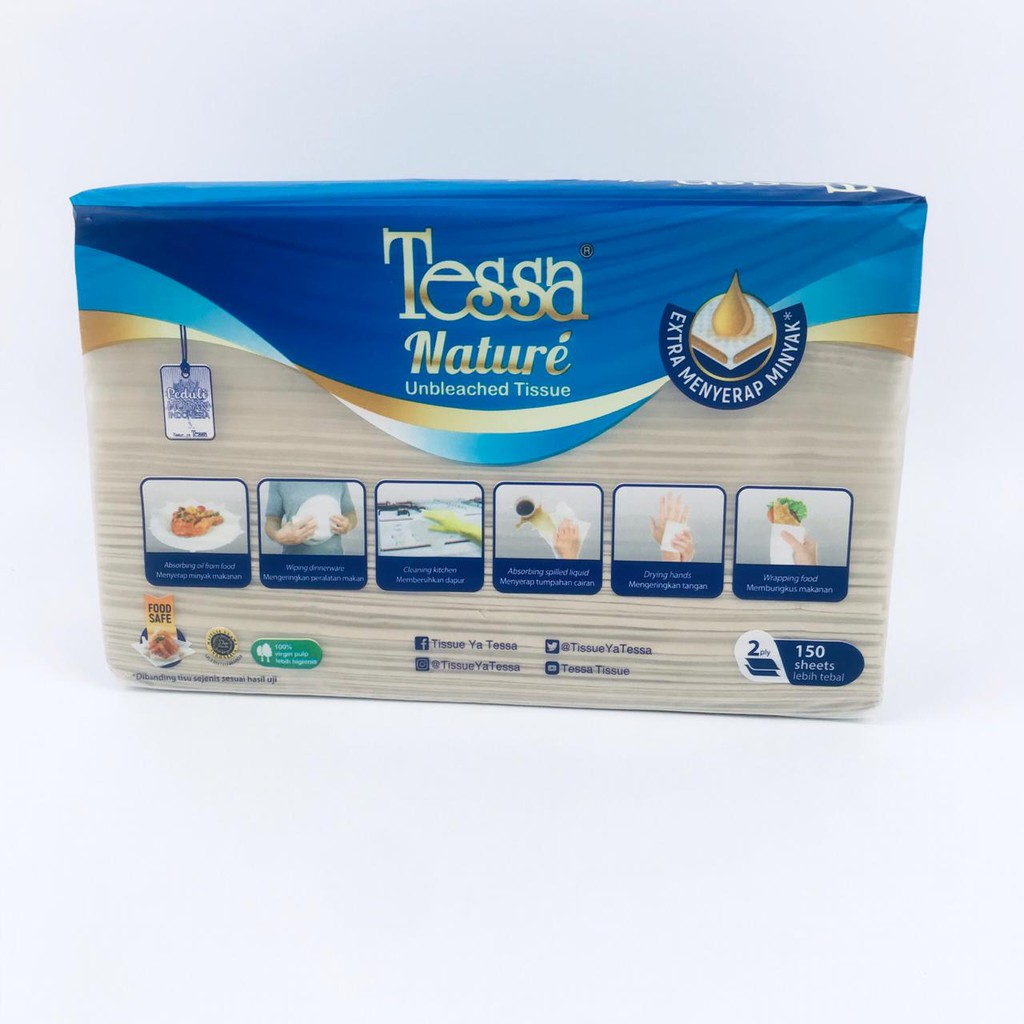 Tessa / Tessa nature / Tisu / Tisu dapur / 150 sheets 2 ply