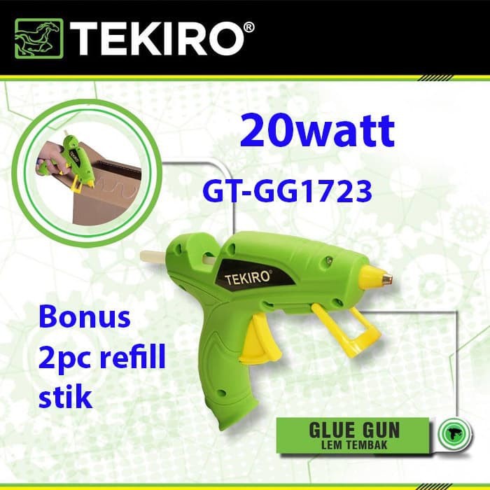 Tekiro Glue gun 20 watt / lem tembak / Glue stick / tembakan lem 7mm