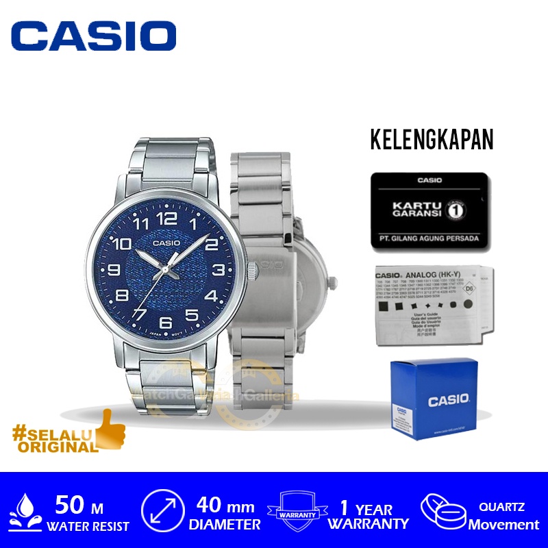 Casio General MTP-E159D-2BDF/MTP-E159D-2BDF/MTP-E159D Original Murah