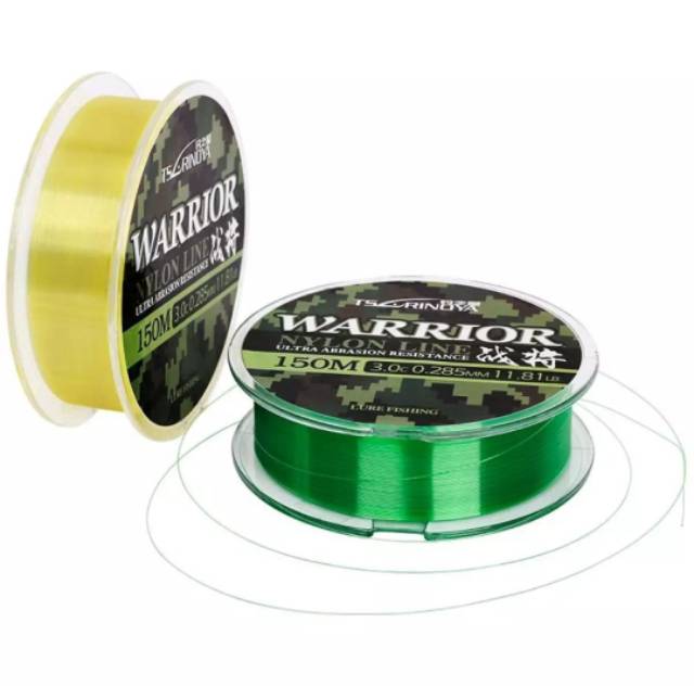 Senar pancing nilon GALATAMA Tsurinoya Warrior 150 M Turnament