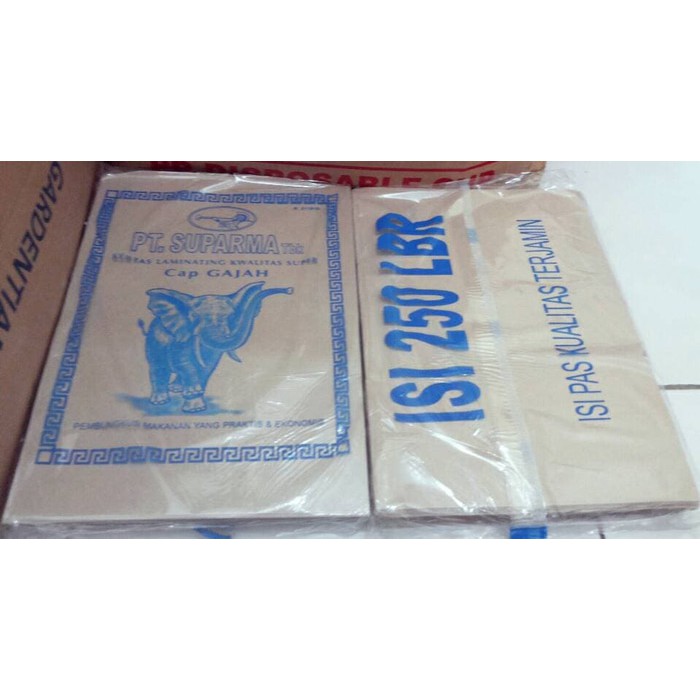 PROMO CUCI GUDANG Kertas Nasi Rames Merk Gajah Biru isi 250lembar UKURAN 25x35