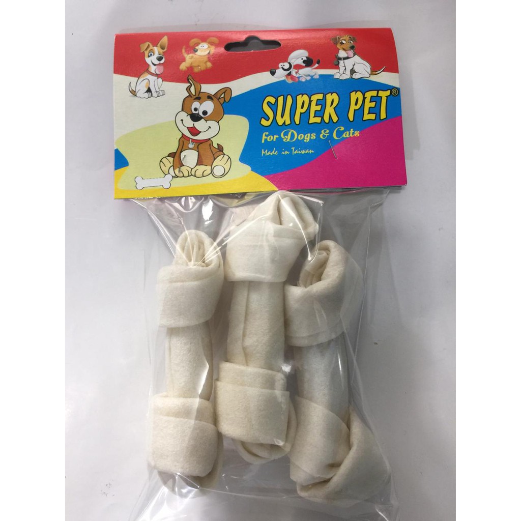 snack tulang anjing - knotted bone 4&quot;