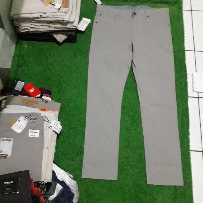 Emba Jeans Celana Panjang Pria Morgan Slim Strecth Original - F Grey, 36 Pastimurcebos