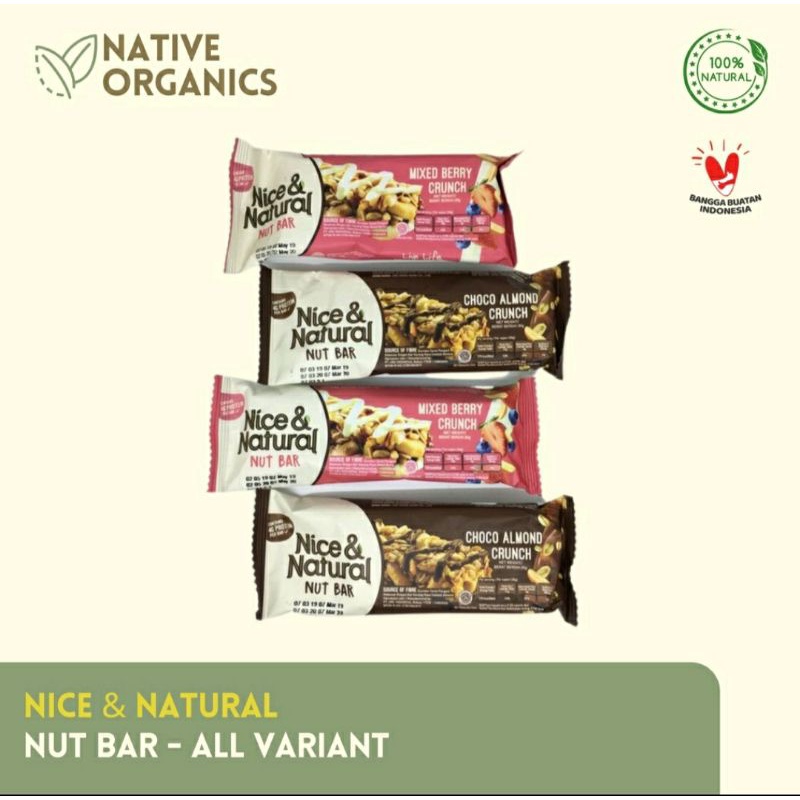 

Nice Natural Nut Bar Mix Berry/Choco Almond Crunch 30gr