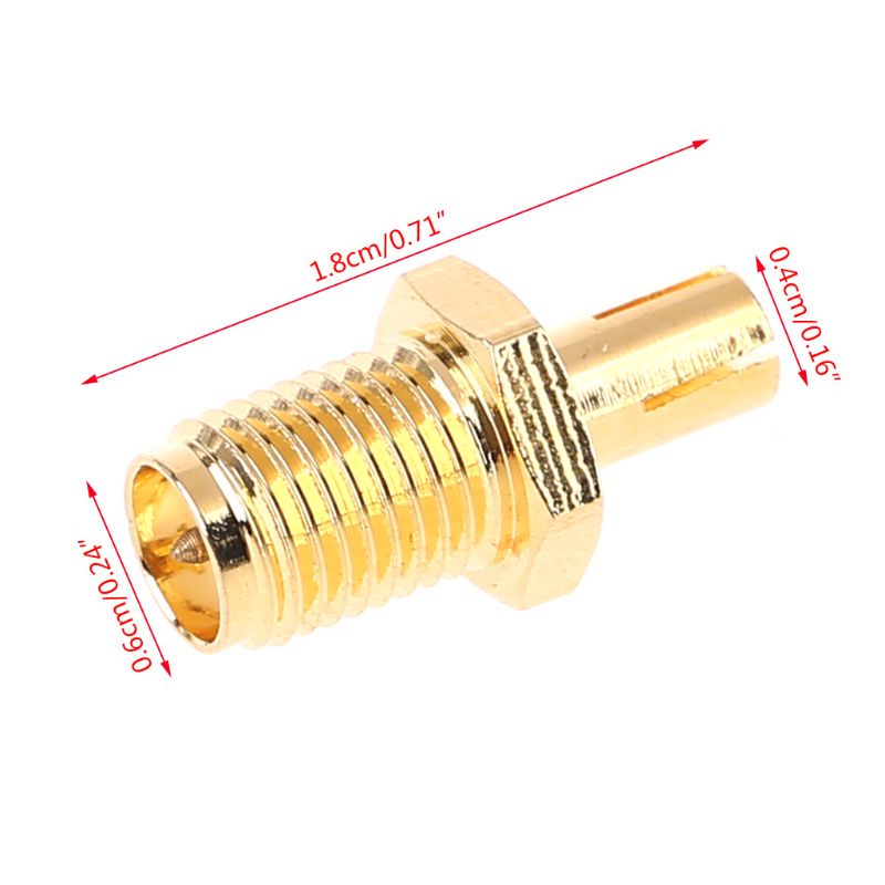 btsg NEW TS9 To RP-SMA Female Adapter Converter RP SMA Jack Gold HOT