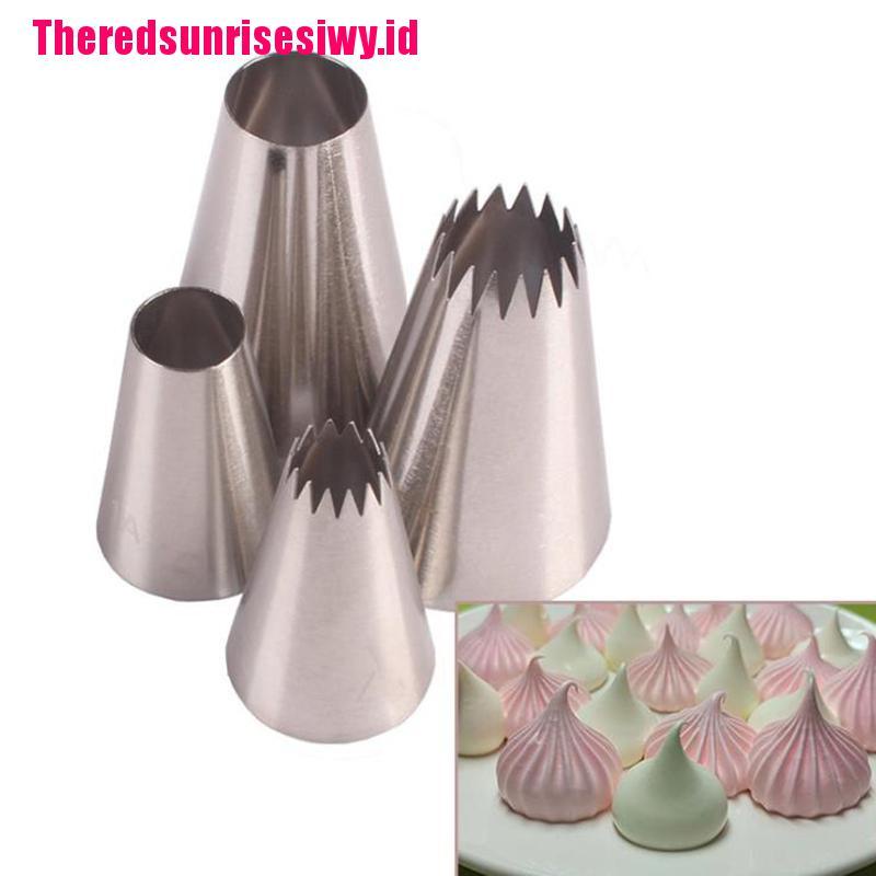 (Theredsunrisesiwy.Id) 4pcs Spuit Piping Icing Untuk Dekorasi Kue