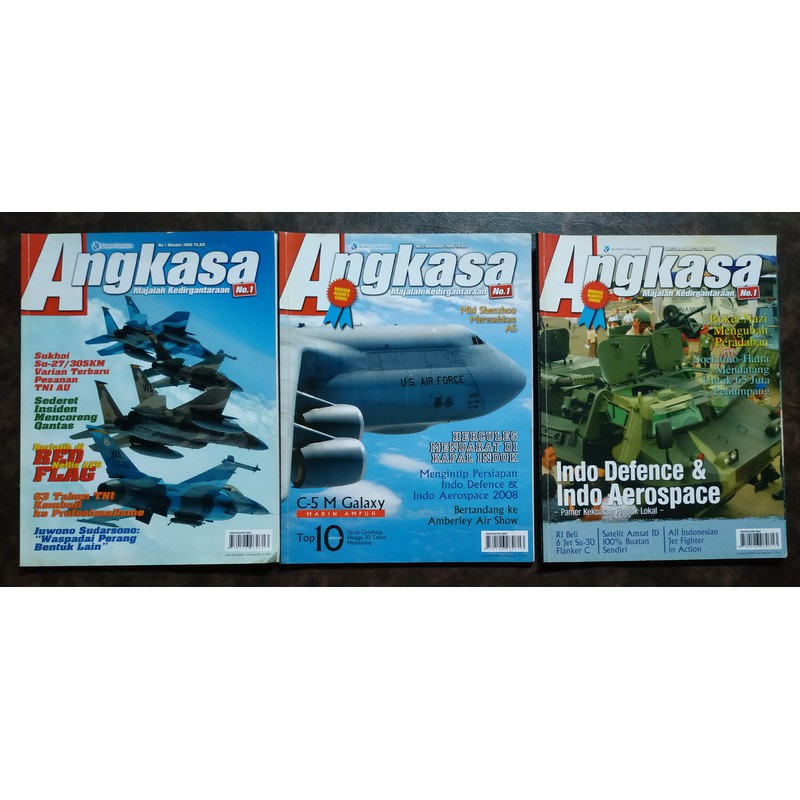 Paket Majalah Angkasa Tahun 2008 (Bulan Oktober, November, Desember)