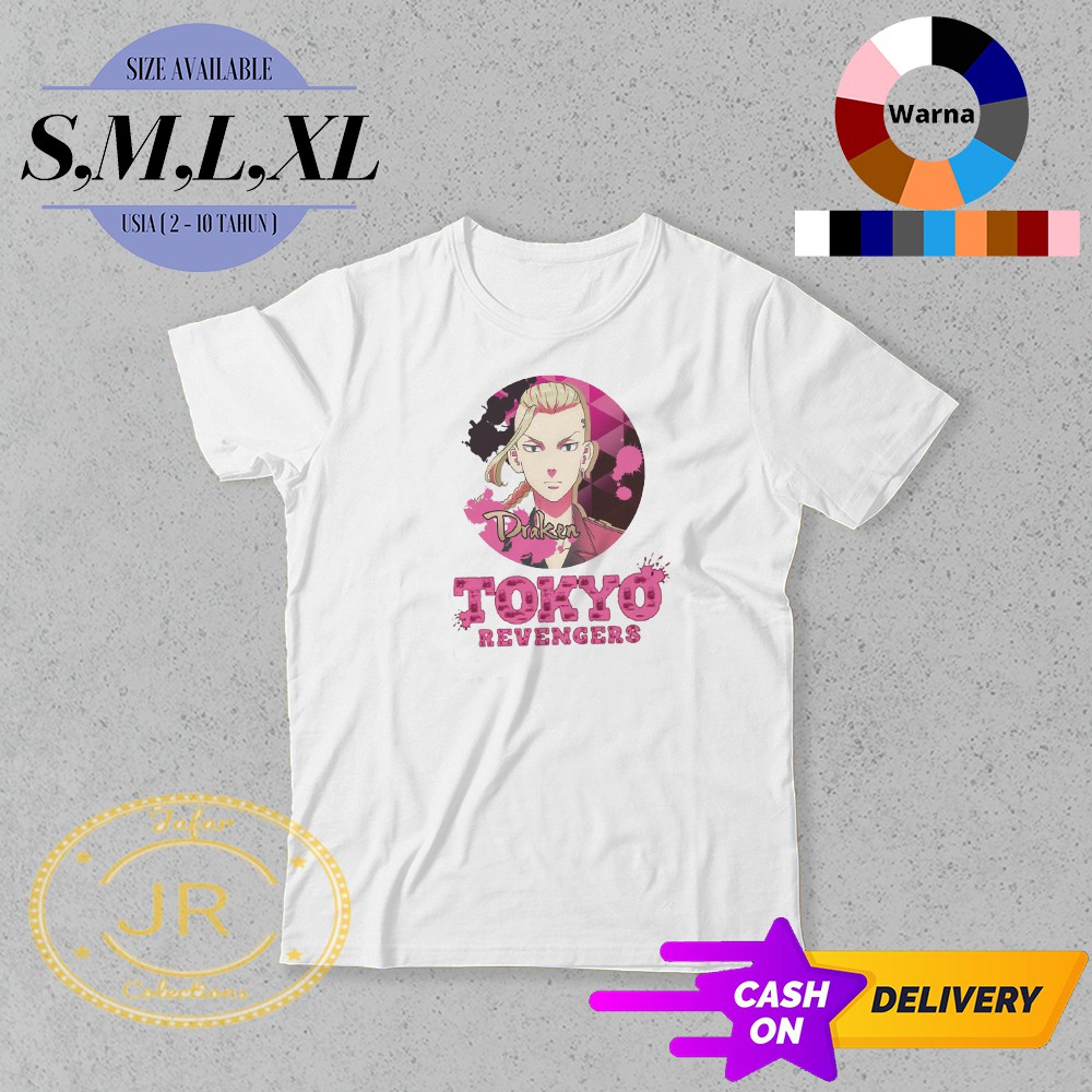 Kaos Anak Tokyo Revengers Draken Trend/Baju Kaos Anak Draken Tokyo Revengers Murah Bahan (PE)