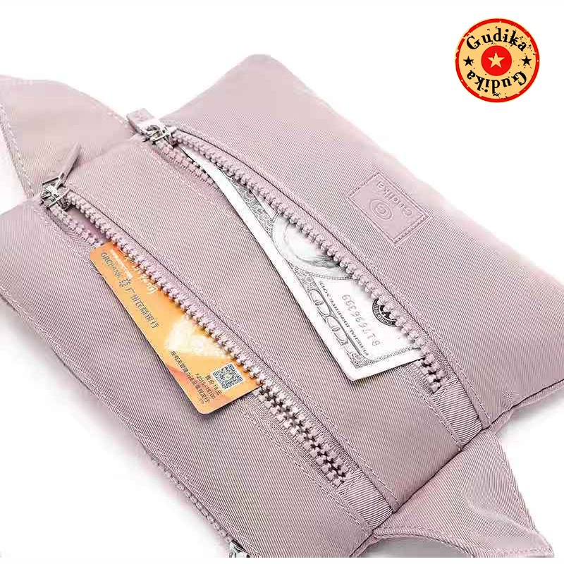 BIG PROMO  GUDIKA 5198 - Tas Waistbag Wanita Kekinian Import Original Terbaru Bahan Nilon Waterproof Anti Air Sling Bag Premium Korea bisa muat banyak barang banyak slot kocek terlaris - tas wanita - tas cewek - tas kerja - tas pinggang - gudika bag