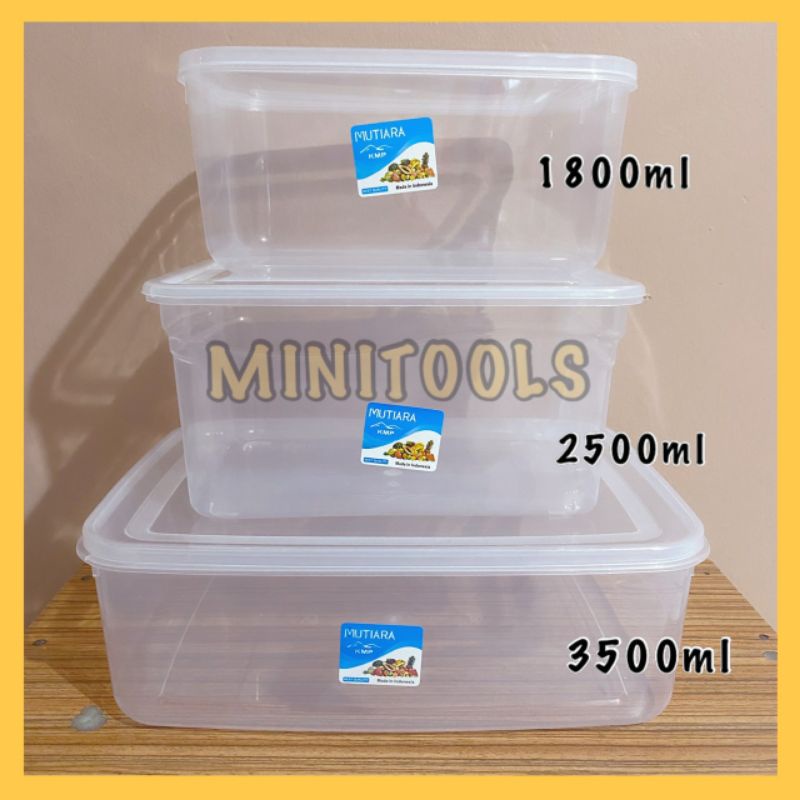 Food Box 3500ml plastik / Food Box 2500ml Plastik / Food Box 1800ml Plastik / Plastik KMP Mutiara