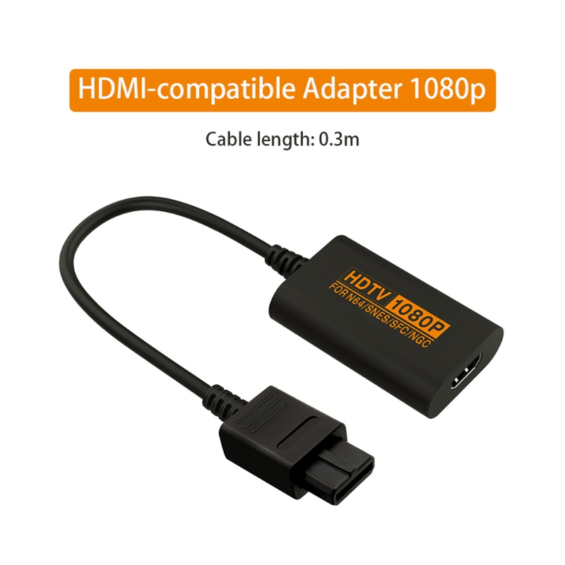 Btsg Retro Game Console Video Adapter 1080P Converter Konversi Sinyal Support PAL/NTSC Untuk N64/SNES/Untuk SFC