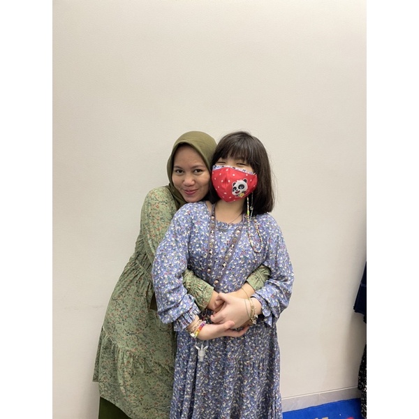 [SIZE STANDAR VOL 1] Floral dress maxi dress panjang gaun casual bunga wanita-7