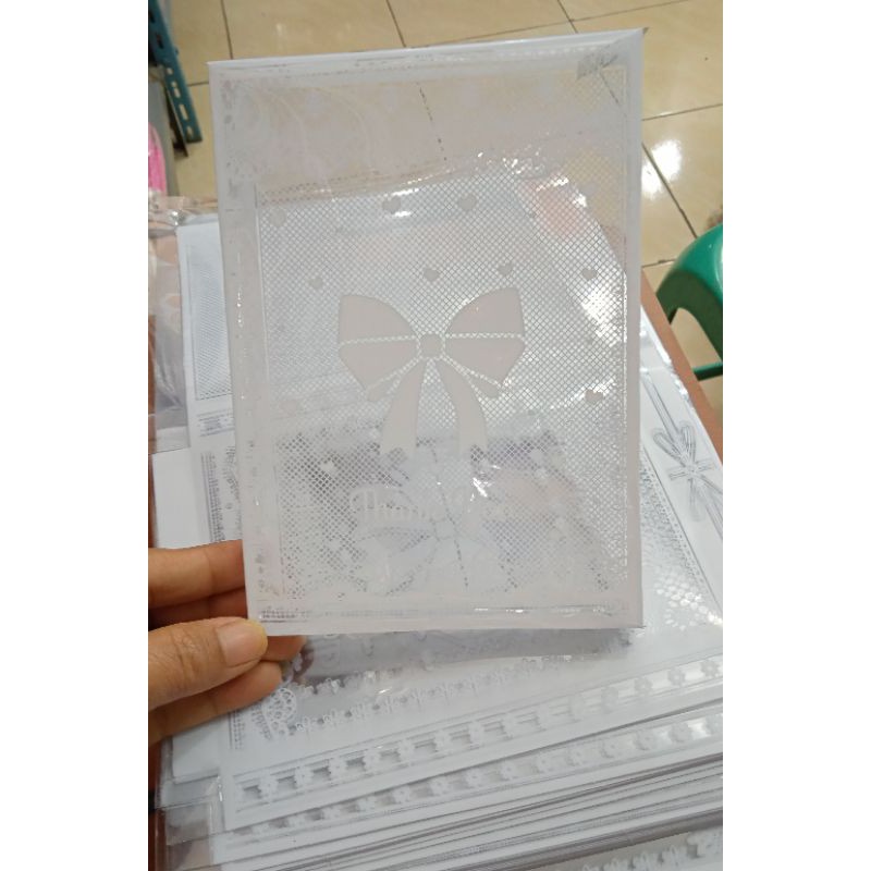 souvenir kotak Mika motif 50 pcs Kemasan pouch