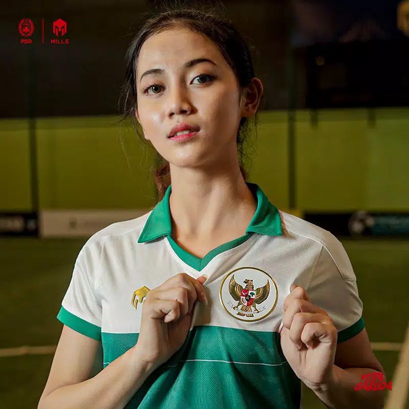 MILLS Timnas Indonesia Jersey Away Women Player Issue 22018GR White