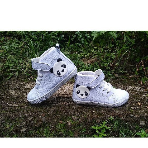 sepatu sneaker boots anak motif panda 26-30